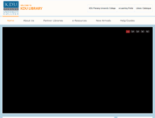 Tablet Screenshot of library.kdupg.edu.my